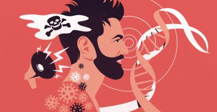 illustration polluants autour