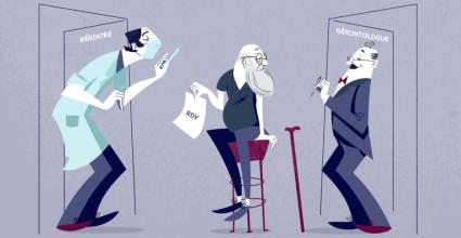 illustrations de 2 medecins spécialistes 